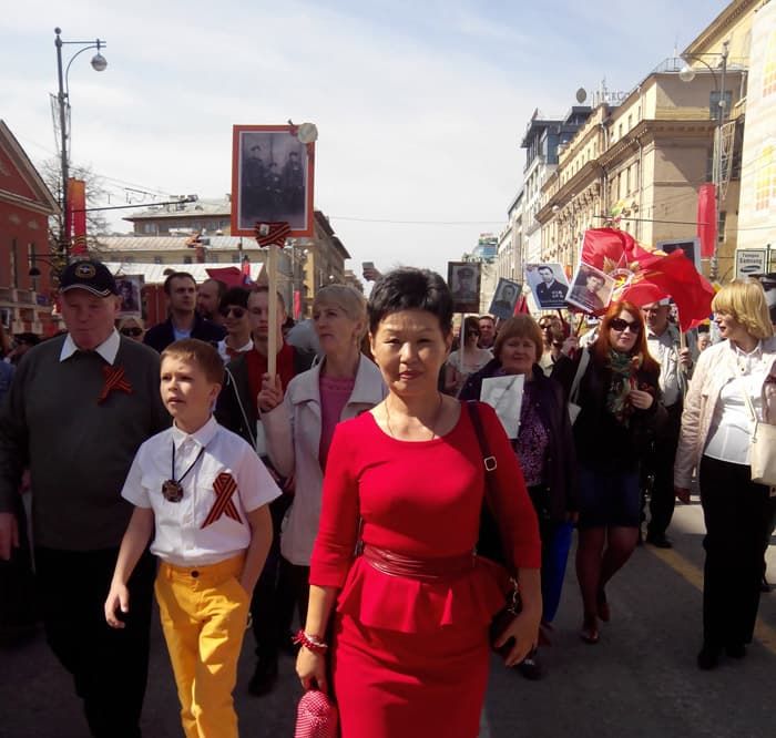 Марш победителей. Фоторепортаж о Дне Победы  в Москве